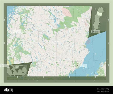 Vasterbotten County Of Sweden Open Street Map Corner Auxiliary