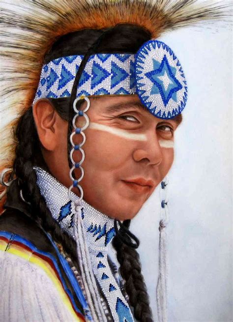 Vintage Contemporary Native American Tile Portraits