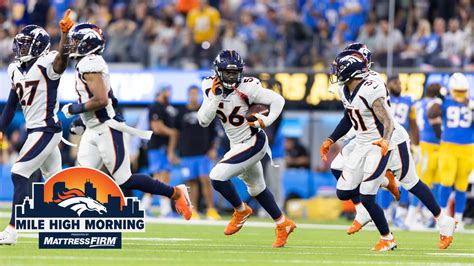 Mile High Morning Olb Baron Browning Emerging As A Reliable Threat For