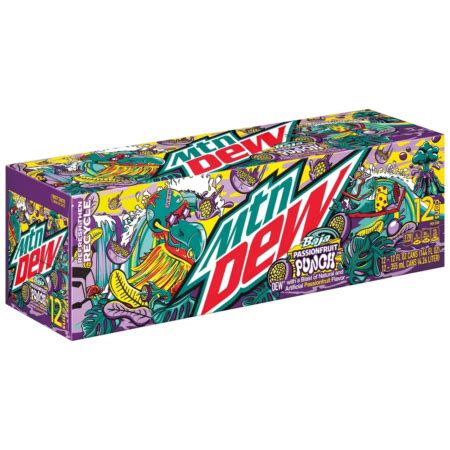 Fresh Pk Mountain Dew Baja Passionfruit Punch Soda