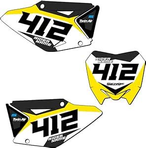 Amazon Rmz Sg Custom Mx Number Plates Senge