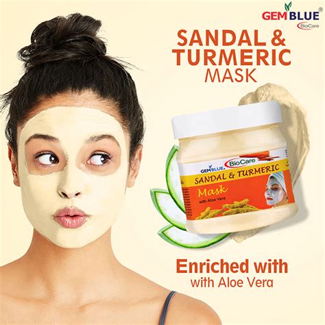 Buy Gemblue Biocare Face Mask Sandal And Turmeric 500 Ml Online At Discounted Price Netmeds