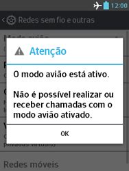 Como ativar e desativar o modo avião no seu aparelho LG Optimus L3 II