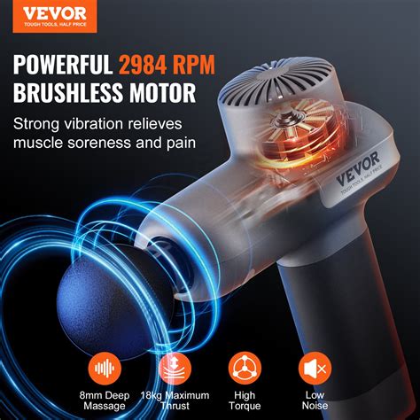 VEVOR Massage Gun Deep Tissue, Percussion Muscle Massager for Athletes