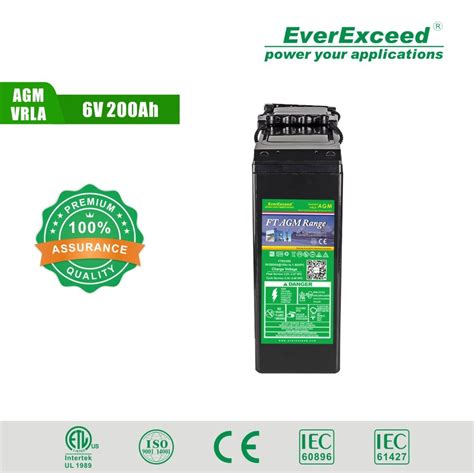 6V 200ah Front Terminal Sealed Maintenance Free Battery VRLA Front