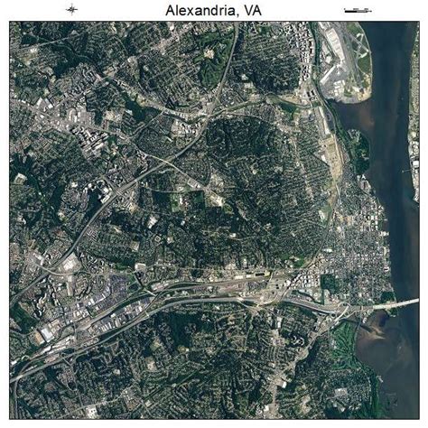 Aerial Photography Map of Alexandria, VA Virginia