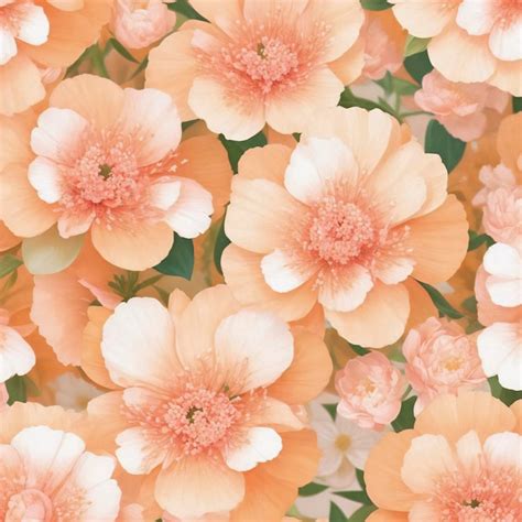 Premium PSD A Closeup Of Pink And Orange Flower Patterns