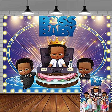 Buy Boss Baby Backdrop For African Boy Baby Shower Backgrounds Backdrop