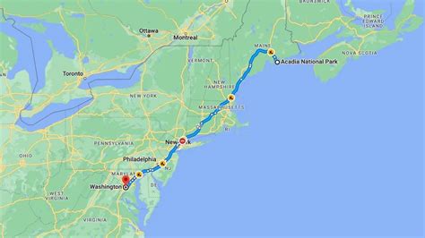 Acadia National Park To Washington DC Road Trip Drive 2024 Edition