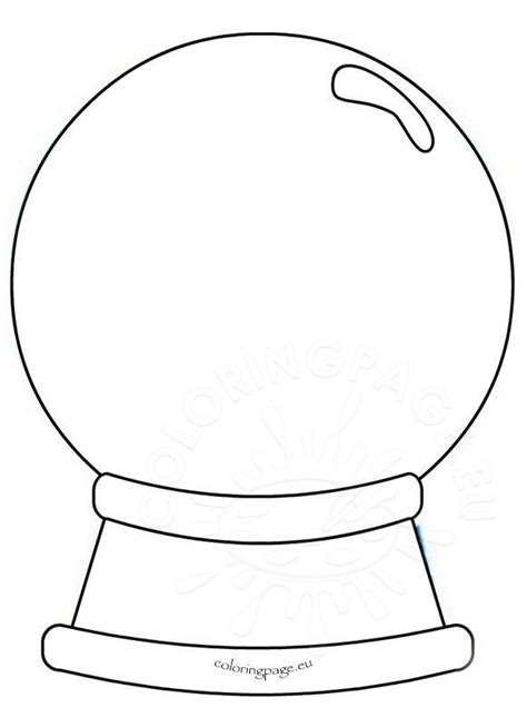 A Drawing Of A Snow Globe