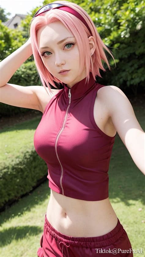 Sakura naruto cosplay by PureFxAI on DeviantArt