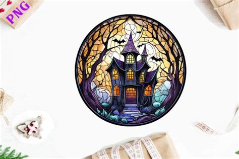 9 Halloween Stained Glass Png Clipart Designs Graphics