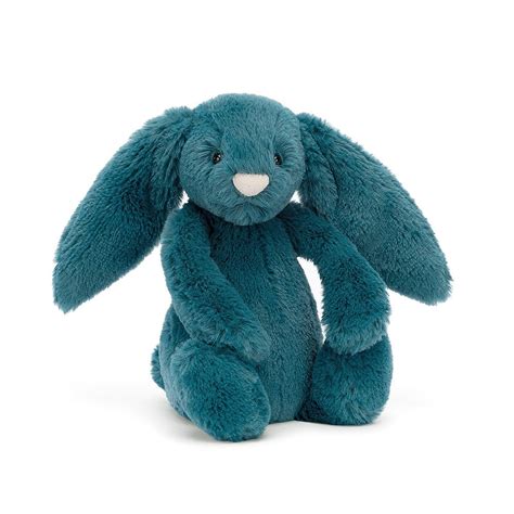 Jellycat Basful Mineral Blue Bunny Small Shop Online Blue John Gems Ltd