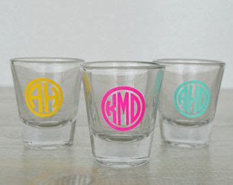 Monogrammed Shot Glasses | Monogram shot glasses, Monogramed gifts, Etsy bridesmaid gifts