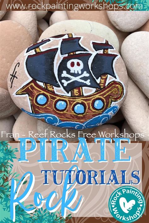 Learn To Create This Mightly Pirate Boat On Kindness Rocks This Is A