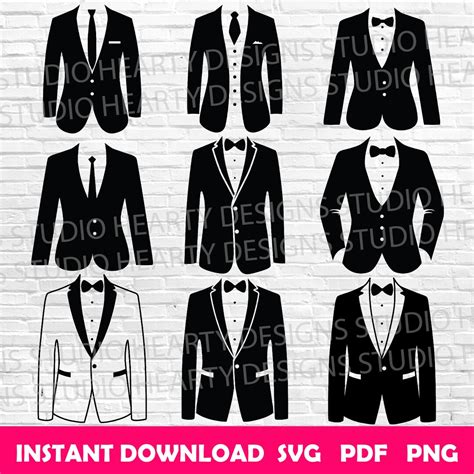 Suit Svg Mens Suit Svg Suit Cricut Suit Svg Bundle Suit Svg Cut Files