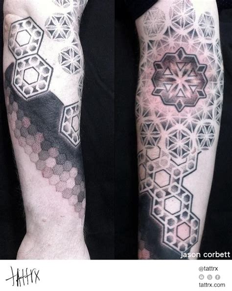 Jason Zigzag Corbett Tattoo Geometric Half Sleeve For Tom Geometric