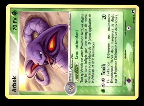 Arbok Ex Temp Te De Sable Carte Pokemon Poke Cartes