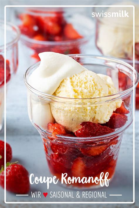 Eines der feinsten Desserts überhaupt süsse Erdbeeren Vanilleglace