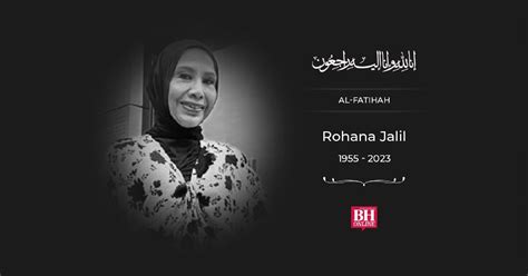 Rohana Jalil Meninggal Dunia Berita Harian