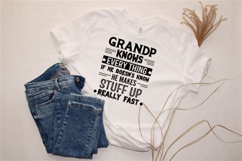 Grandpa Knows Everything T Shirt Design Graphic By Kdppodsolutions