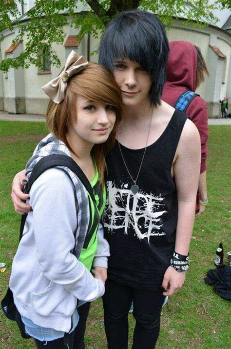 Couple Cute Emo Couples Cute Scene Hair Emo Couples