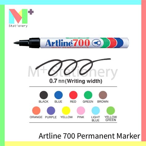 Artline 700 Permanent Marker Pen 0 7mm 1 Pcs Shopee Malaysia