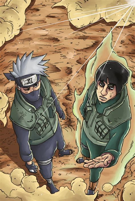 Kakashi and Guy Arrive with a Kick! – Naruto 566 | Daily Anime Art