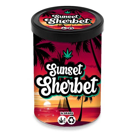 Sunset Sherbet 400ml Tuna Tins 14g Green Buddha Packaging