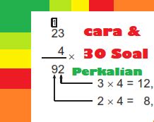 Menghitung Perkalian Cara Susun Panjang Dan Pendek Dilengkapi 30 Soal