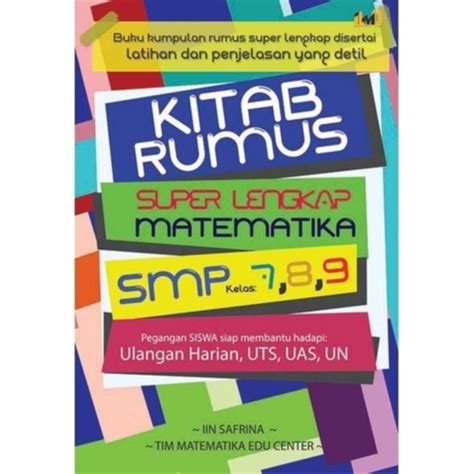 Jual Buku Kitab Rumus Super Lengkap Matematika Smp Shopee Indonesia