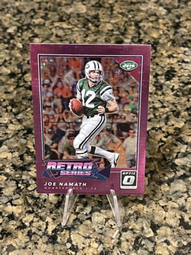 Panini Donruss Optic Joe Namath Rs Retro Series Purple Stars