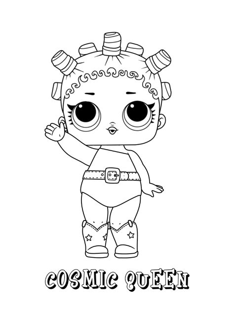 Fancy Lol Doll Coloring Page - Free Printable Coloring Pages for Kids