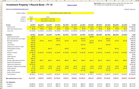 Excel Property Management Spreadsheet — db-excel.com