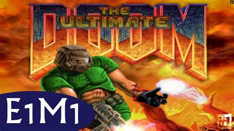 Ultimate Doom E1m1 Hangar All Secrets Youtube