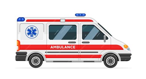 premium vector ambulance   white background medical vehicle