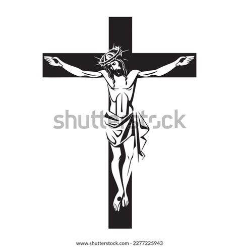 Jesus Christ Hand Drawn Vector Illustration Stock Vector Royalty Free