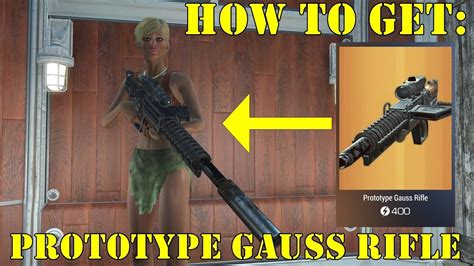 Fallout 4 How To Get The Prototype Gauss Rifle Creation Club YouTube