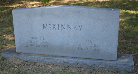 Lee Mckinney M Morial Find A Grave