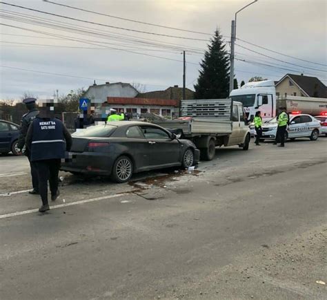 Foto Coliziune Ntre O Autoutilitar I Un Autoturism N Satu Mare O