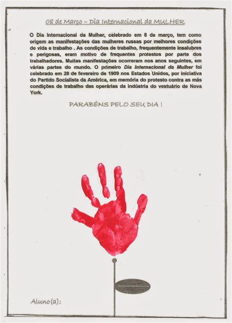 Atividade Dia Da Mulher Infantil