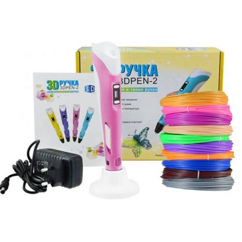 Лицензионная 3д 3d ручка для детей 3D ручка Smart 3D Pen 2 розовая ...