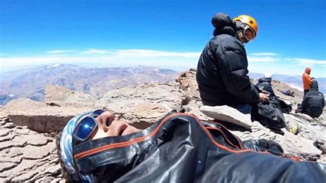 Un Andinista Checo Bati El R Cord De Ascenso En El Cerro Aconcagua