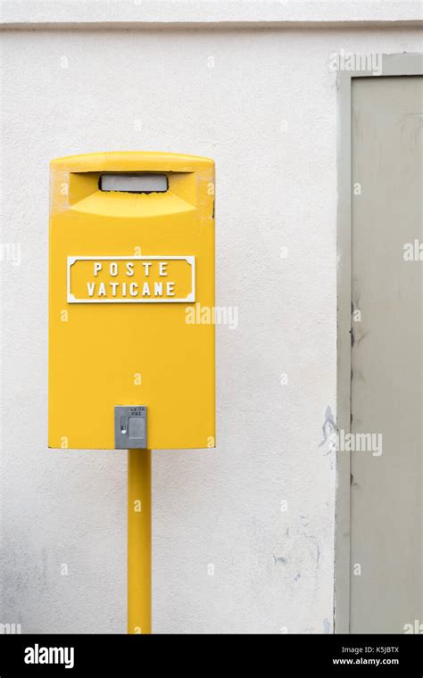 Yellow Post Box In Vatican City Stock Photo Alamy