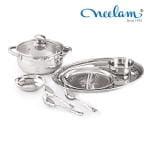 Buy Neelam Stainless Steel Lazer Etching 55 Pcs Dinner Set 22 Gauge