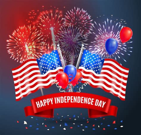 3d Independence Day Fireworks Vectors & Illustrations for Free Download ...