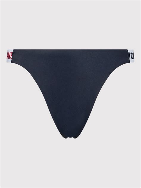 Tommy Jeans Dół od bikini UW0UW03400 Granatowy Modivo pl