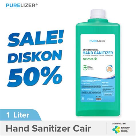 Promo Handsanitizer Liter Cair Izin Kemenkes Purelizer Refill Spray