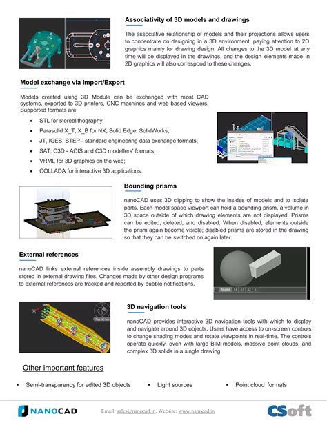 Nanocad D Modeling A Powerful Cad Software For Direct And Parametric