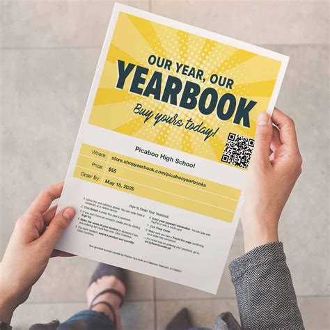 Customizable Yearbook Flyers Boost Sales With Engaging Templates